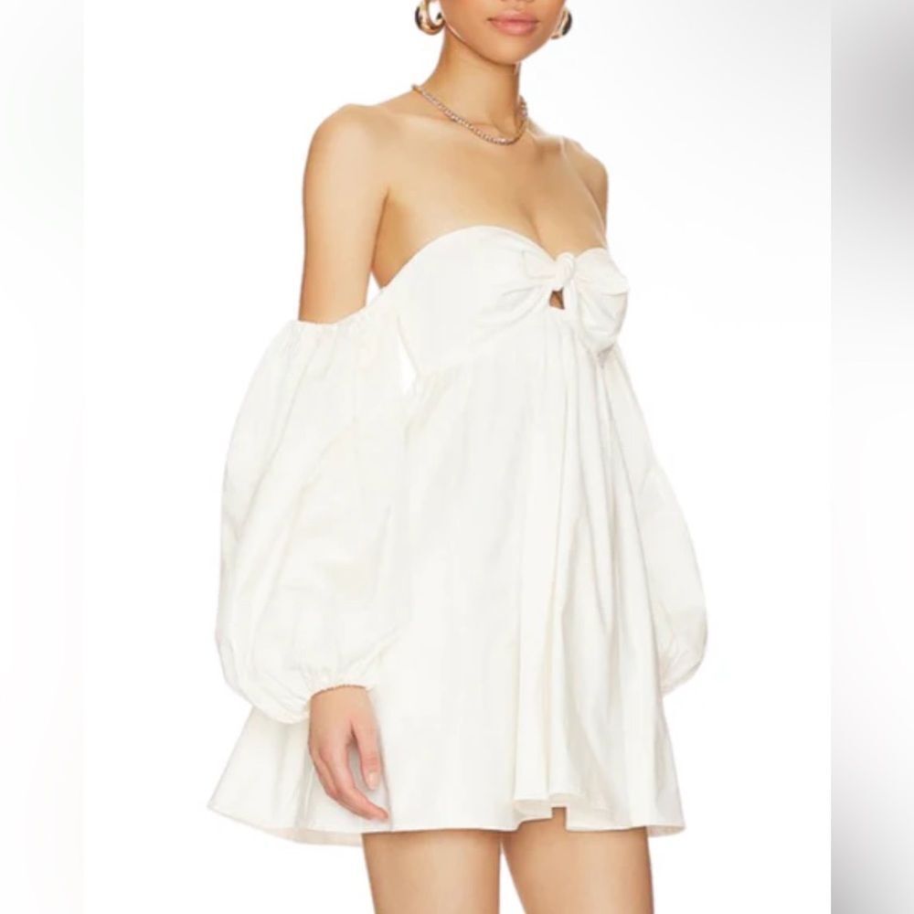 For Love And Lemons Saint Lucia Mini Dress White
Puff sleeve bridal Revolve M - Picture 4 of 12